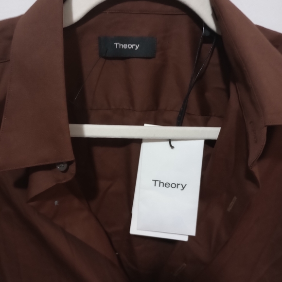 Theory Men's Sylvain Structure Knit Dress Shirt - Picture 6 of 8